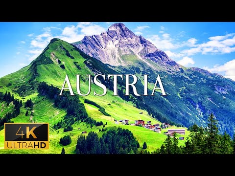 FLYING OVER AUSTRIA (4K Video UHD) - Calming Piano Music With Beautiful Nature Video For Relaxation