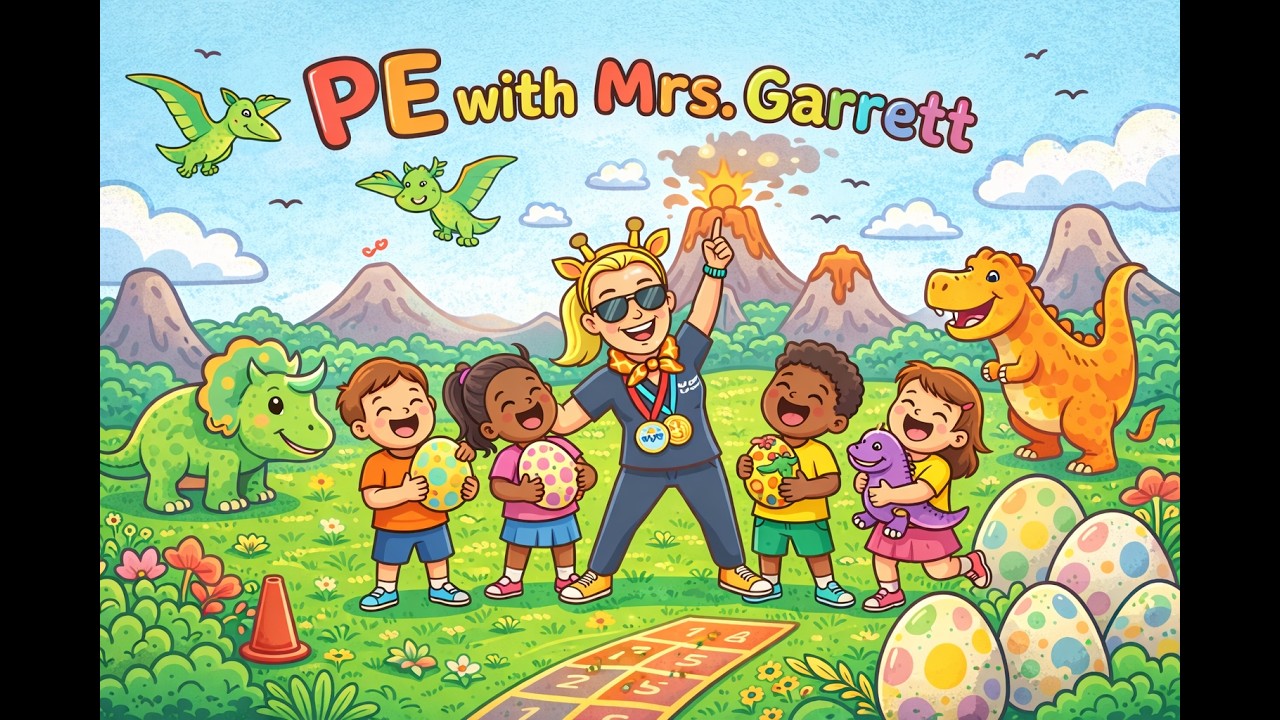 Early years PE lesson - Mrs Garrett