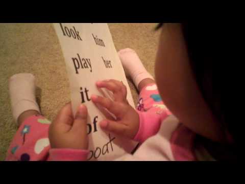 Isabella Raianne reading Sight Words