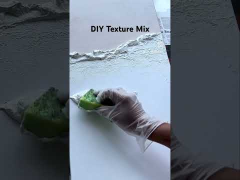 DIY texture mix using plaster of paris #painting #texturedartwork #plaster #texture