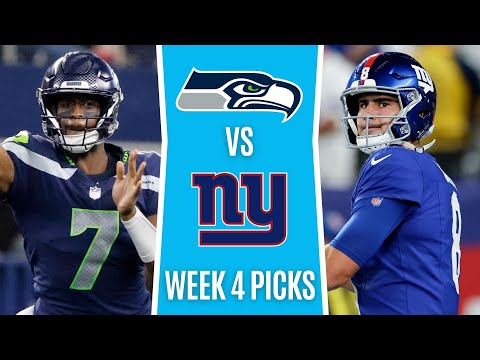 Monday Night Football (NFL Picks Week 4) SEAHAWKS vs GIANTS | MNF Free Picks & Odds