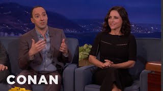 Julia Louis-Dreyfus & Tony Hale On Selina & Gary’s Abusive Relationship  - CONAN on TBS