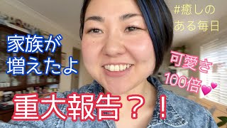 {報告}家族が増えました!