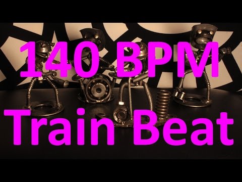 140 BPM - Train Beat Country Rock - 4/4 Drum Track - Metronome - Drum Beat