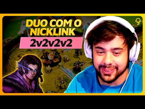 NOVO MODO 2v2v2v2 DO LOL duo @nicklink | Lives do Yoda