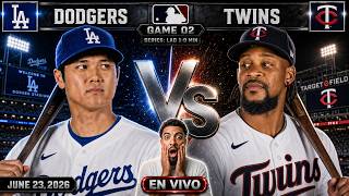 DODGERS 🆚 TWINS 🟥 EN VIVO 🟥 | NARRACIÓN HOY 23/06/26