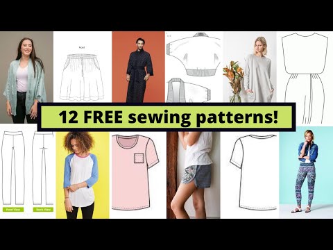 12 free sewing patterns for Summer Lounge Wear!