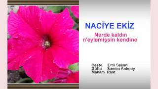 NACİYE EKİZ  Nerde kaldın n'eylemişsin kendine