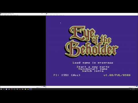 Let's play - Eye of the Beholder C128