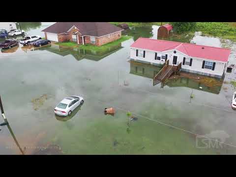 6-8-2021 Cleveland, Ms Severe thunderstorm- Shelf cloud Timelapse- Flooding- Drone