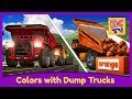 Learn Colors with Dump Trucks Part 1 | Educational Video for Kids by Brain Candy TV