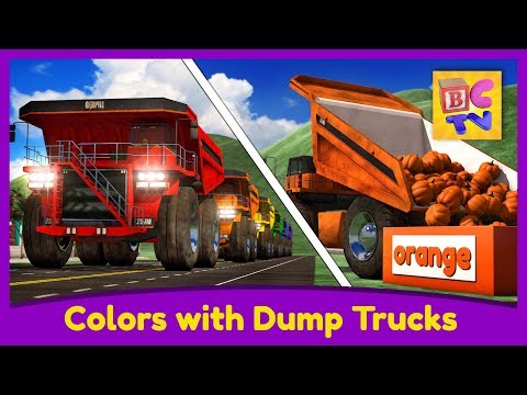 Learn Colors with Dump Trucks Part 1 | Educational Video for Kids by Brain Candy TV - Kingdom Kids Zone, Little Learners - Brain Candy TV