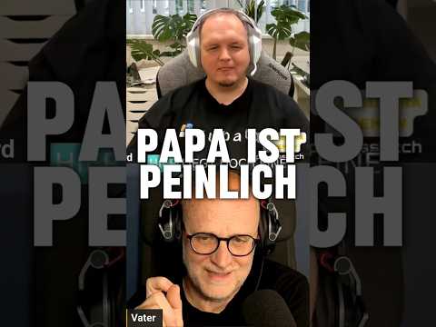 Papa ist zu peinlich 😂 #vaterundSohn #lustig