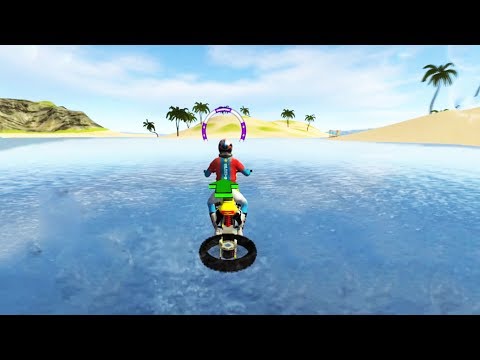 Water Surfer Car Floating Race - Android IOS GamePlay