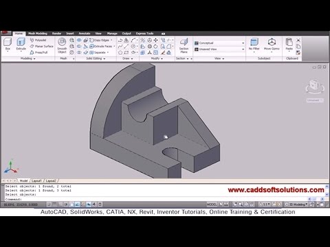 AutoCAD Nut Bolt Drawing Tutorial