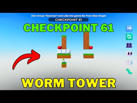 How To Complete Worm Tower Checkpoint 61 | Roblox