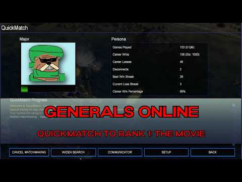C&C Generals Zero Hour Quickmatch - From Unranked to Rank 1: The Movie