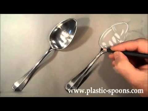 plastic spoons