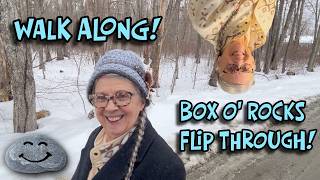 WARNING‼️ THERE IS NO JOURNALING IN THIS VIDEO‼️ WALK ALONG & "ROCKS IN A BOX" FLIP THROUGH!