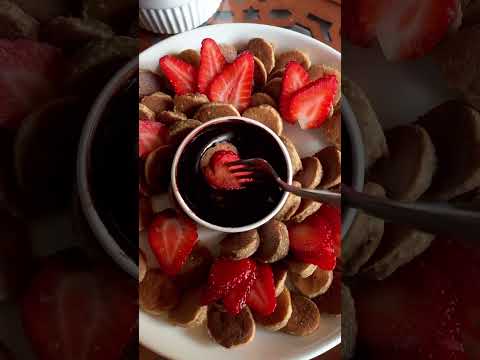 Mini helthy pancakes with Dark chocolate 🤤