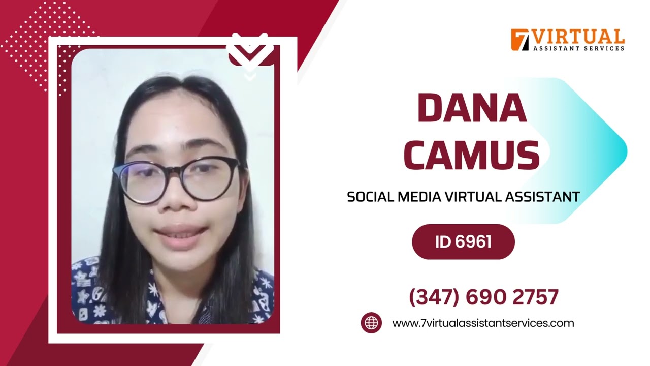 Dana Camus : Your Dedicated Social Media Virtual Assistant | 7 Virtual Assistant Services