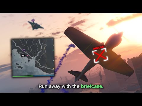 GTA Online: Tryhard Calls His Cheater Friend After I Steal His Briefcase With My Paper Plane