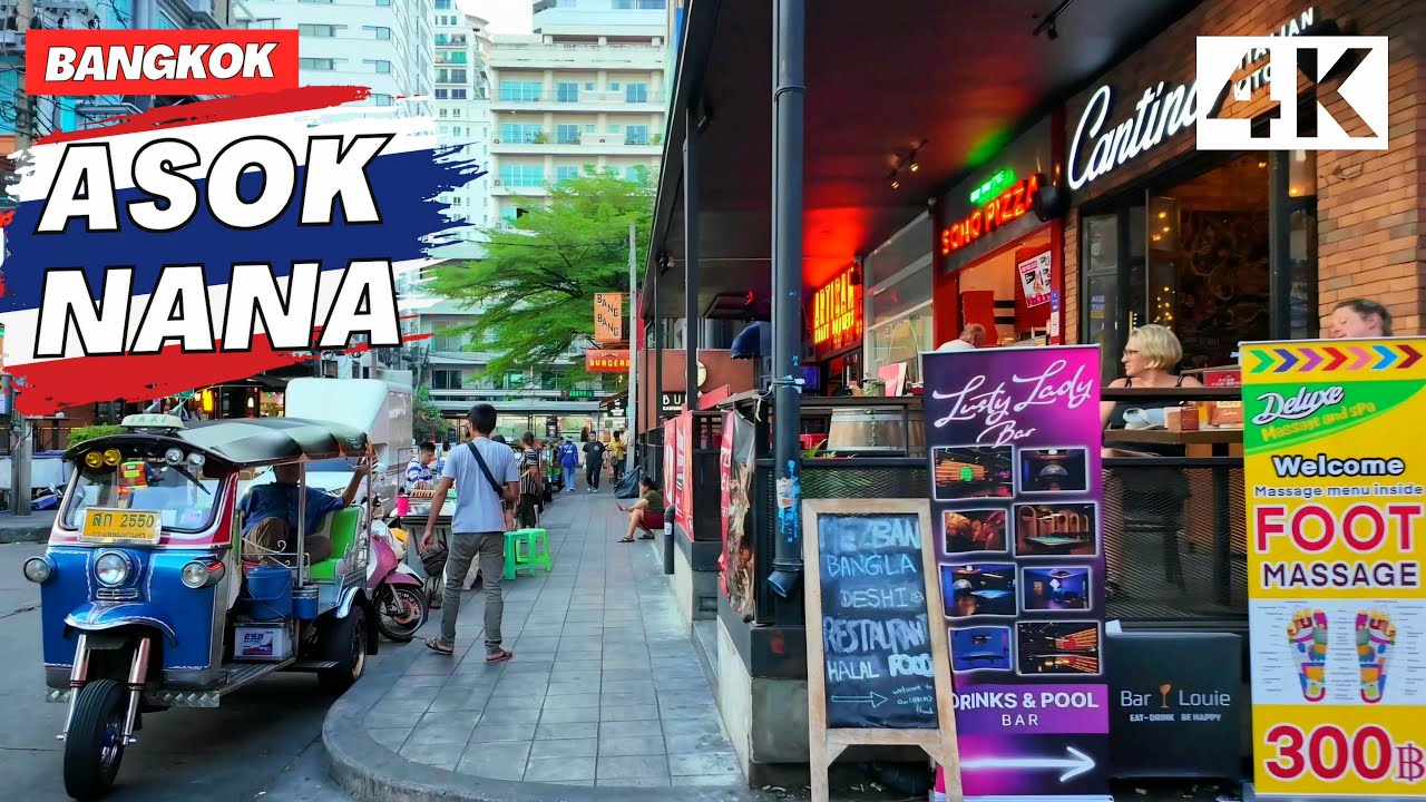 Immersive street-level walking tour through Bangkok Siam, Thailand, showcasing authentic urban landscapes, local architecture, and the vibrant atmosphere of the city's neighborhoods