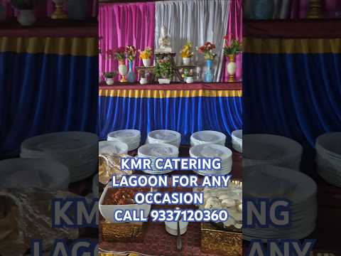 KMR catering LAGOON FOR  marriage ceremony #kmr #cateringservices #viral 🧡