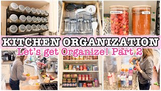 KITCHEN ORGANIZATION IDEAS 2023 | KITCHEN CLEAN DECLUTTER AND ORGANIZE WITH ME | CLEANING MOTIVATION