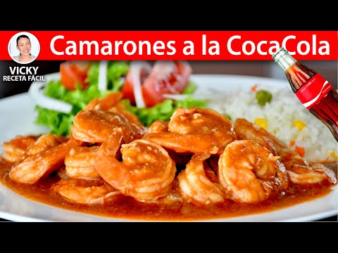 CAMARONES A LA COCACOLA | Vicky Receta Facil Video