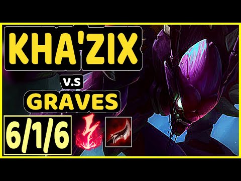 SVENSKEREN (KHA'ZIX) vs GRAVES - 6/1/6 KDA JUNGLE CHALLENGER GAMEPLAY - NA