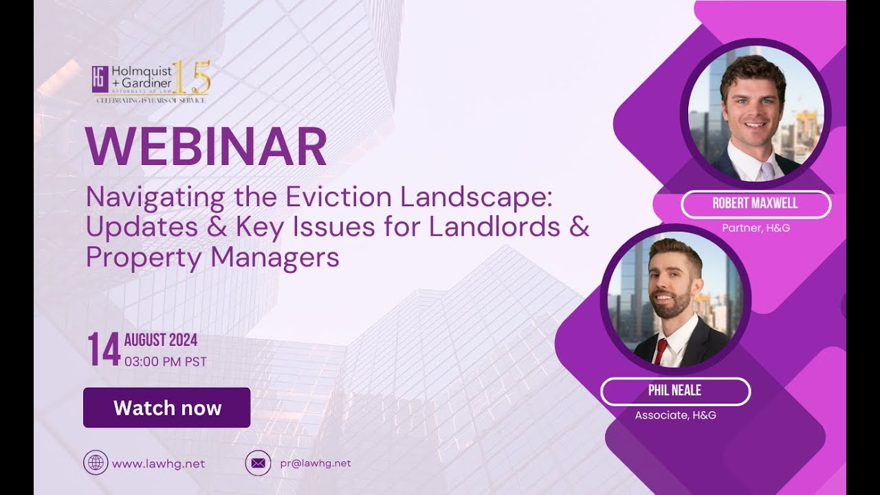 Navigating the Eviction Landscape: Issues for Landlords and Property Managers