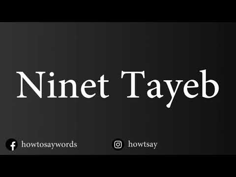 How To Pronounce Ninet Tayeb נינט טייב