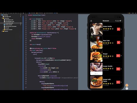 SwiftUI Simple Restaurant App + NavigationLink