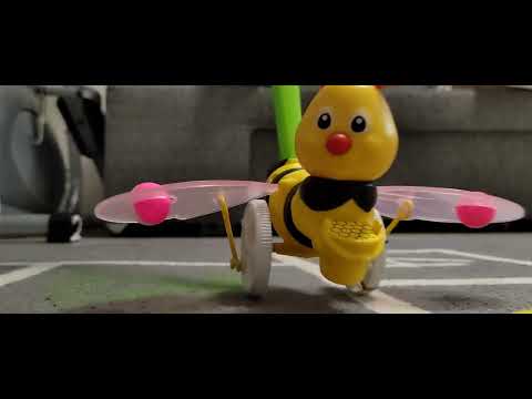 пчёлка-каталка с ручкой