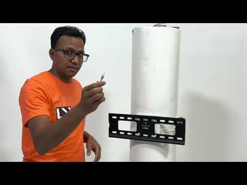 How to mount heavy tv onto concrete pillar? for upto 120lbs and 85” tv