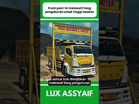 THIS SAND TRUCK PASSES THE MEASURING POLE FOR LOAD HEIGHT #shorts