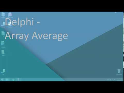 Delphi Array Average