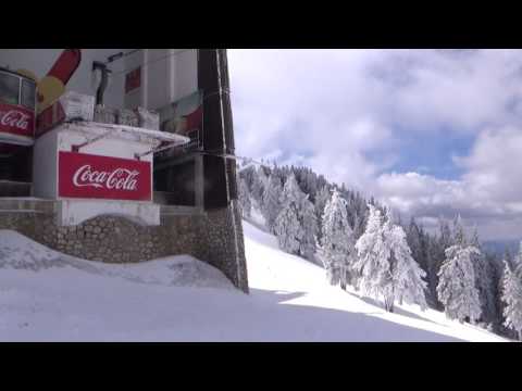 5. La Ski în Postăvaru - Panorama din Postăvaru de lângă Cabina Mică (9 Apr 2017)