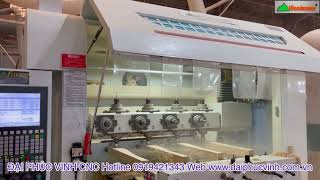 MÁY PHAY CNC 4 Đầu Trục 16 Dao Kẹp Xoay 360 độ Woodmaster tại Cty HMT