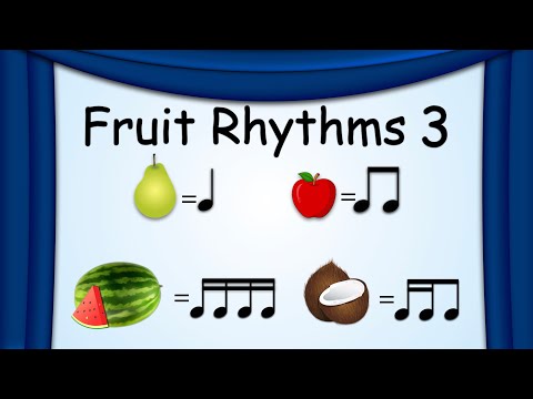 Fruit Rhythms 3 | Music Rhythms | Green Bean's Music