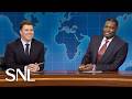 Weekend Update Colin Jost And Michael Che Swap Jokes For Season 51 Finale SNL