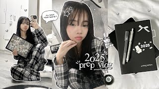 2025 PREP productive vlog 📁: muji shopping, vision board, 2025 planner, & letters to my future self
