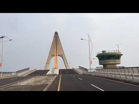 Área cênica nacional de Taiwan Pingtung County Dapengwan (Pengwan Cross-Sea Bridge)