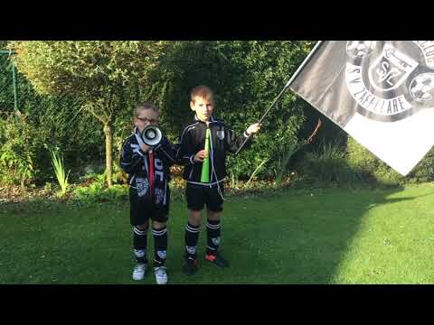 SV Zaffelare U10 Ultra' s on tour. Tifo Inferno!!