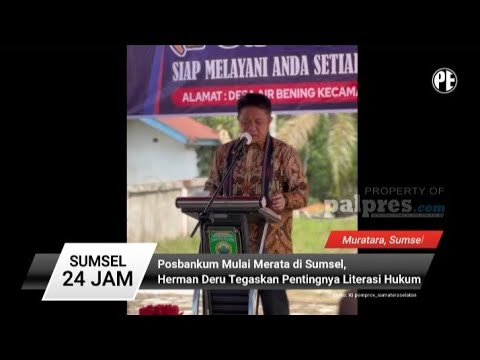 Gubernur Herman Deru Tegaskan Pentingnya Literasi Hukum
