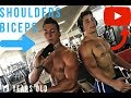 19 YEAR OLD PRODIGIES | SHOULDER AND BICEP WORKOUT | KYLE FAIRBANKS & COLE HALLEY
