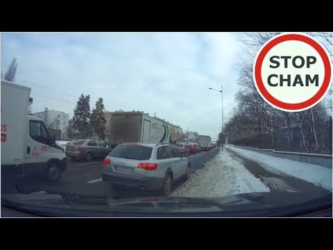 Szeryf i niebezpieczne manewry na drodze. 