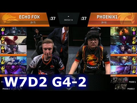 Phoenix1 vs Echo Fox Game 2 | S7 NA LCS Spring 2017 Week 7 Day 2 | P1 vs FOX G2 W7D2 1080p