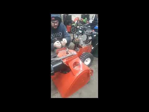 How to- Toro power max auger bearing replacement. won't throw snow far remedy.